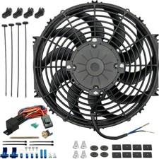 12-13 Inch 180w Electric Radiator Cooling Fan 180f Probe Thermostat Switch Kit