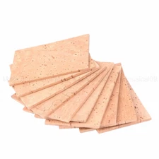 10PCS Professioanl Natural Sax Saxophone Neck Cork Sheet For Saxophone 2mm