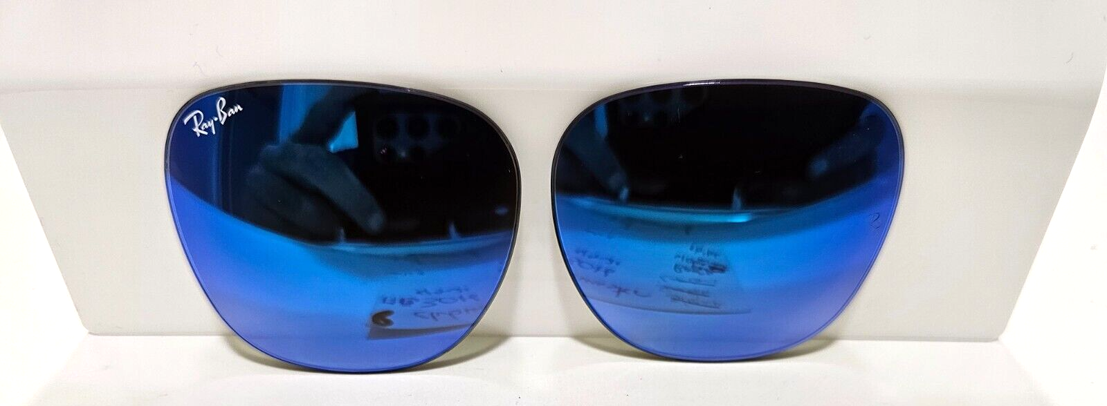 Ray-Ban RB3016 Clubmaster Brown w Blue Mirror Replacement Lenses SIZE 49-21 rb4d
