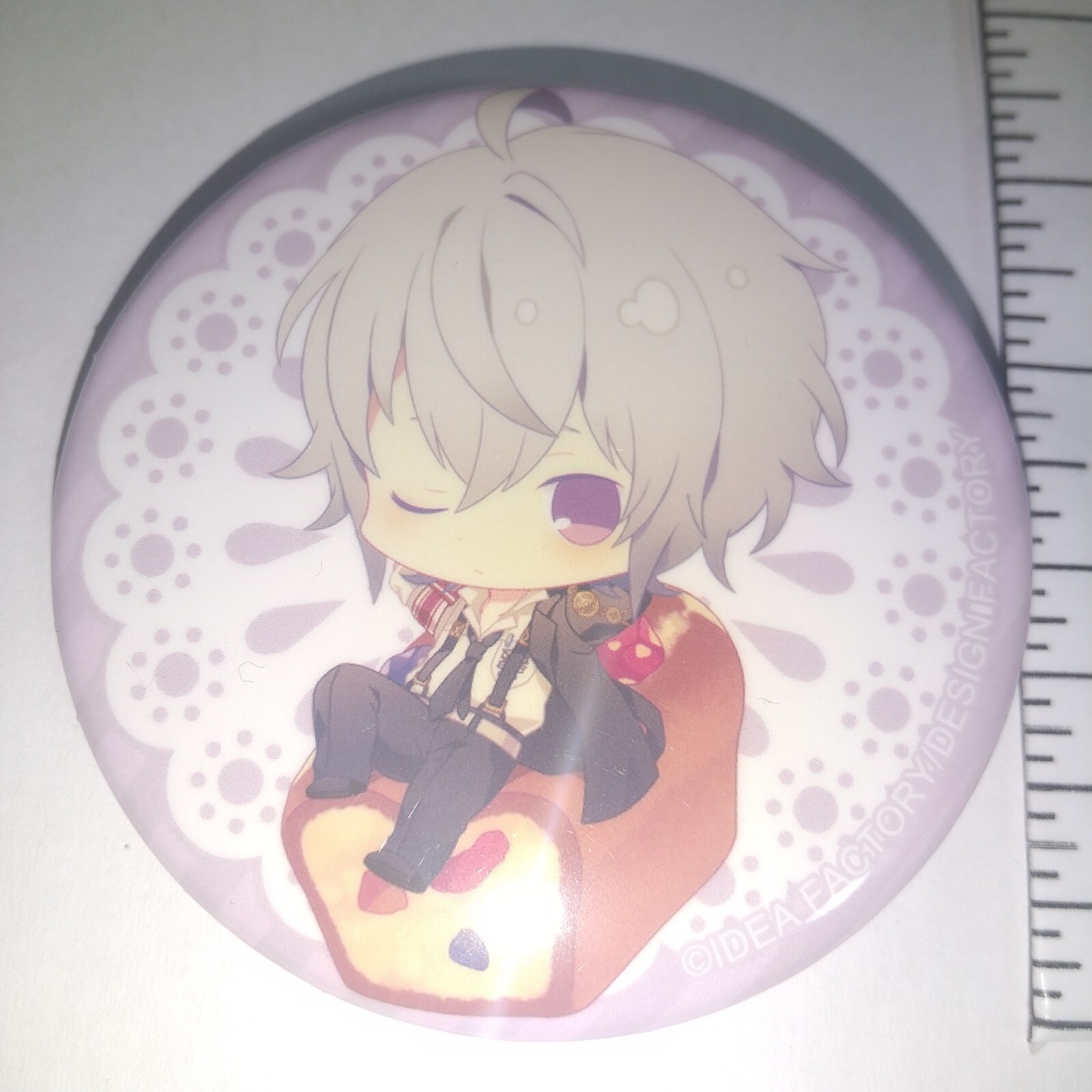 A75079 Collar x Malice Idea Factory Can badge Kei Okazaki