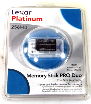 LEXAR MEMORY STICK PRO DUO 256MB NEW OLD STOCK