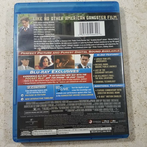 Public Enemies (Blu-ray Disc, 2009, 2-Disc Set, Special Edition; Includes Digit… - Picture 2 of 3