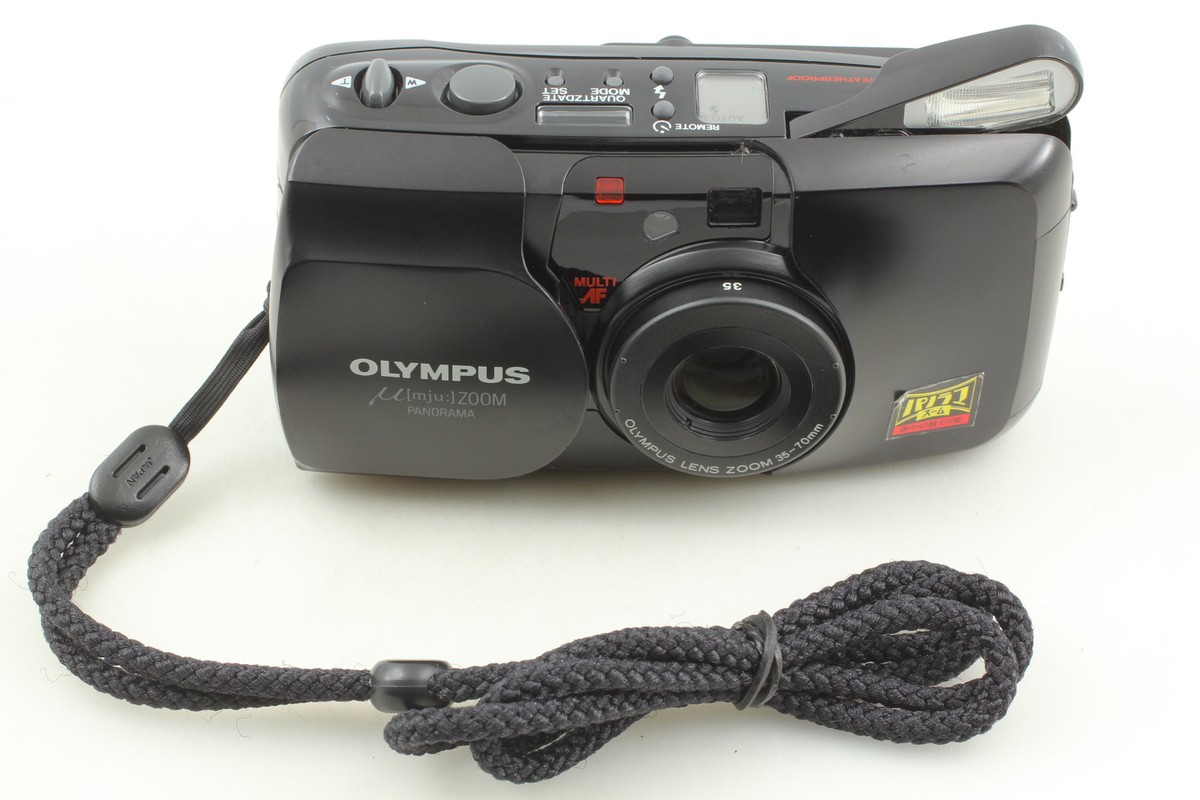 【完動品・美品】OLYMPUS μ PANORAMA NEAR MINT w/Strap] Olympus mju μ Panorama 35mm Point & Shoot