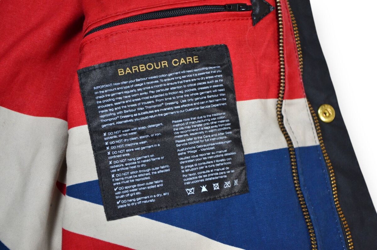 Kid's Barbour Union Jack International Jacket Wax Black Kid's Barbour Union Jack International Jacket Wax Black