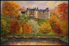 Biltmore in the Fall - Chart Counted Cross Stitch Patterns Needlework DMC Color 