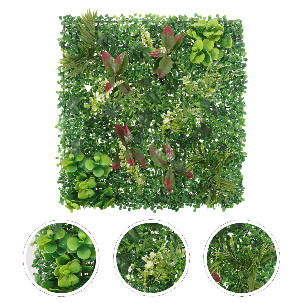 Artificial Plants Outdoor Plastic Fake Green Wall Lawn Decoration Restaurant-image