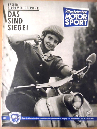 ILLUSTRIERTER MOTORSPORT 20 - 5.10. 1965 Six-Days DDR-Sieg Mercedes-Benz 250