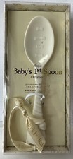 Bisque Baby's 1st Spoon Christmas Holiday Ornament Department 56 Brand NEW
