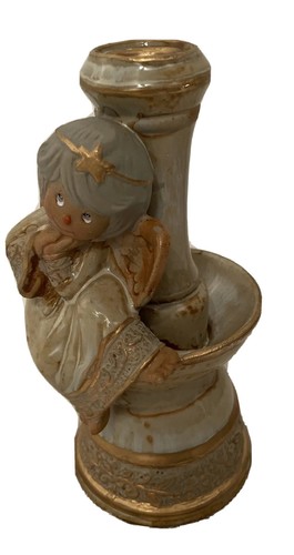 Angel Pottery Candle Holder Stand Decorative Multicolored - Picture 2 of 10