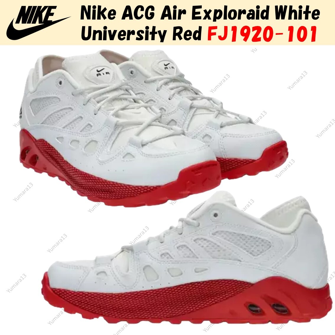 Nike ACG Air Exploraid White University Red FJ1920-101 Men's Nike ACG Air Exploraid White University Red FJ1920-101 Men's