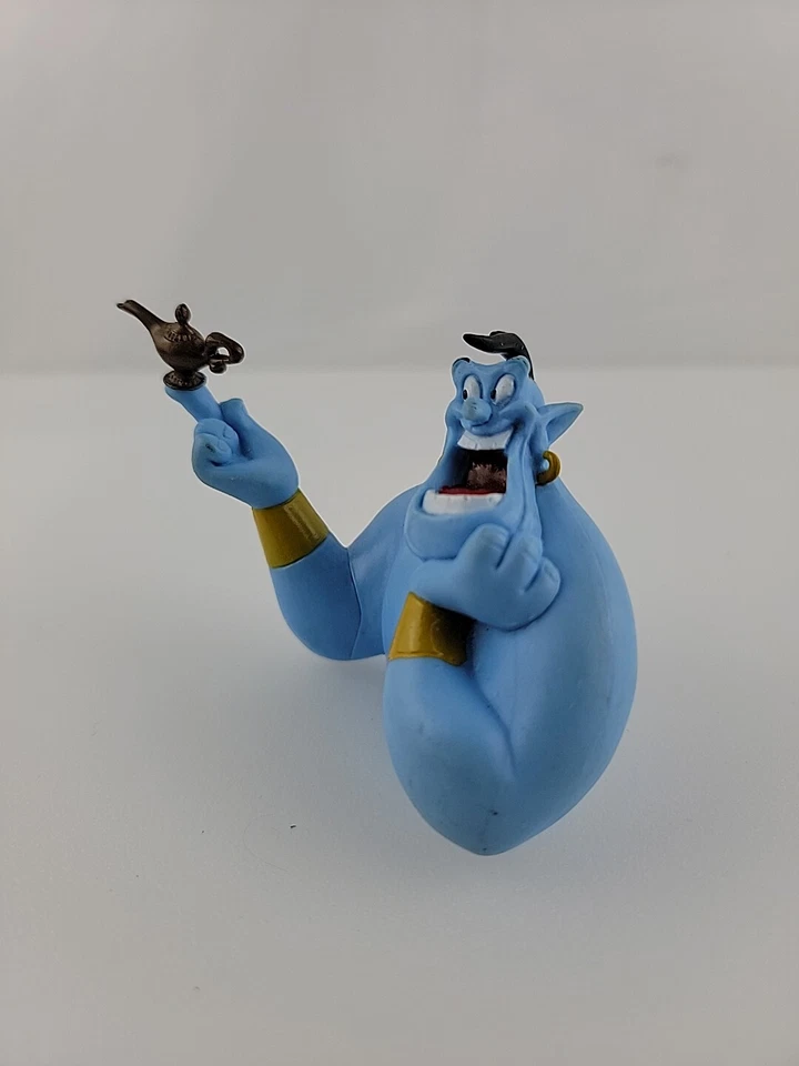 2.5" Aladdin Genie Holding Magic Lamp PVC Figure Cake Topper - Image 3 of 4