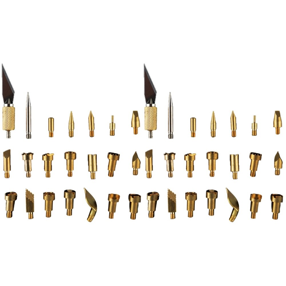 44 PCS Copper Soldering Iron Tip for Handmade Woodworking Sealing