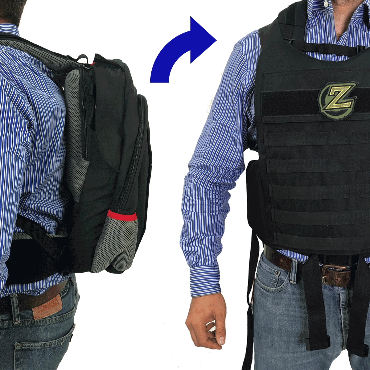 Antiproiettile Zaino Masada Full Body Armor Antiproiettile Gilet Iiia