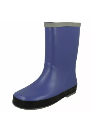 Clarks Boys Navy Wellington Boots Tarri 