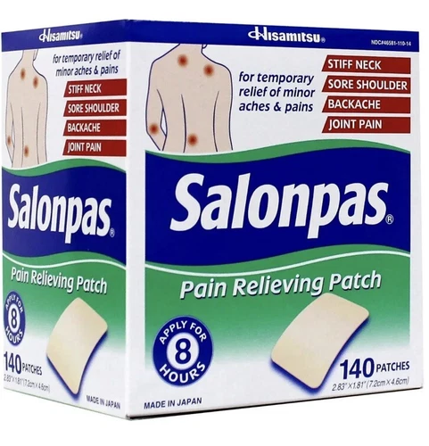 Salonpas Pain Relieving Patch 20/40/60/80/100/120/140 ct Hismitsu