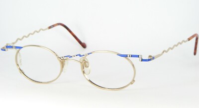 SAN MARCO 8301 01 GOLD /BLUE /SILVER EYEGLASSES GLASSES FRAME 44-19-136 (NOTES)