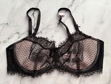 Victoria's Secret Nwt Dream Angels Unlined Uplift w/ Sling Black Mesh Lace Bra