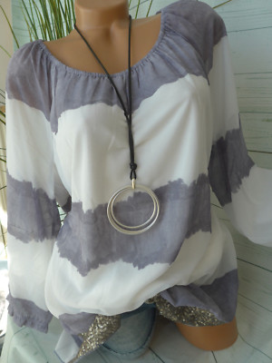 Heine Bluse Tunika Damen Gr. 34 bis 46 weich fallend (3247) Lagen Look