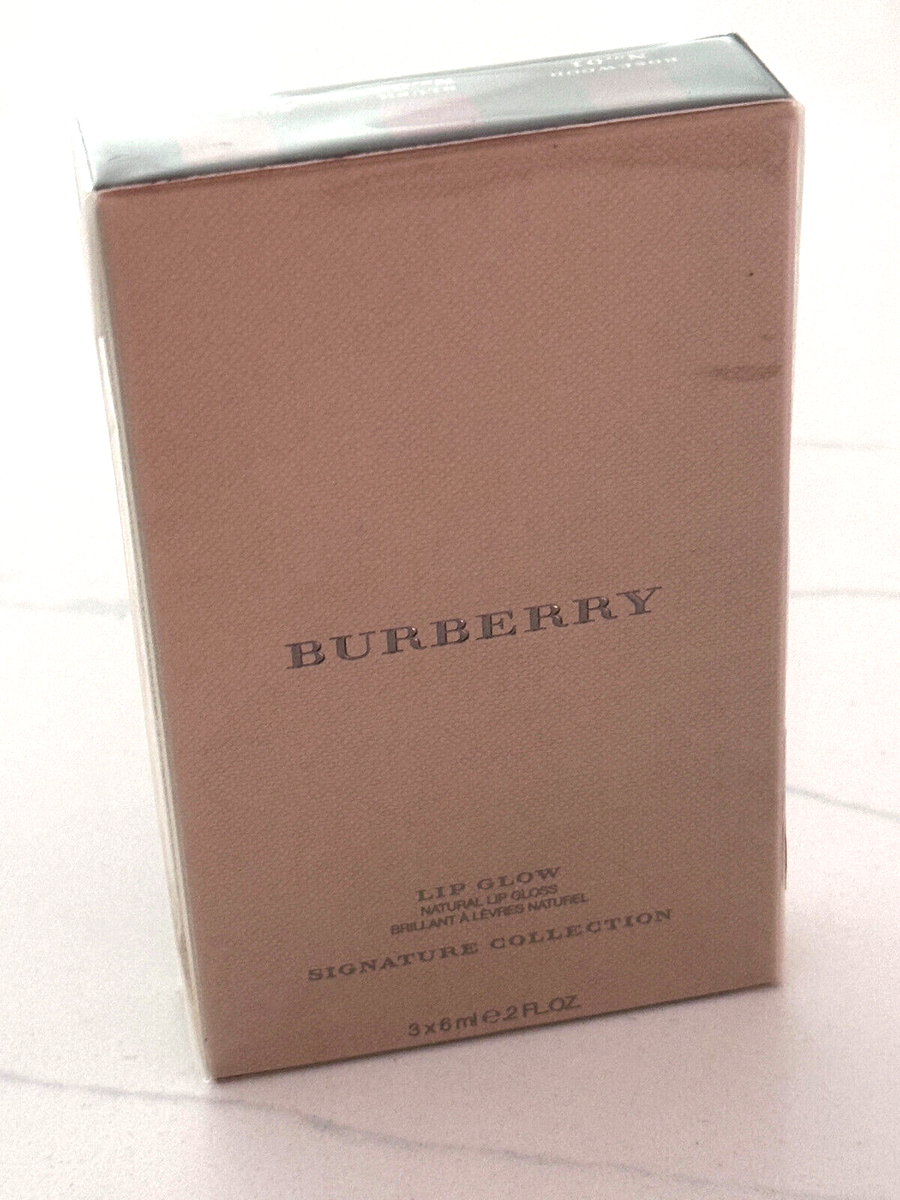 Burberry Lip Glow Natural Lip Gloss Set: Rosewood, Blush, Nude