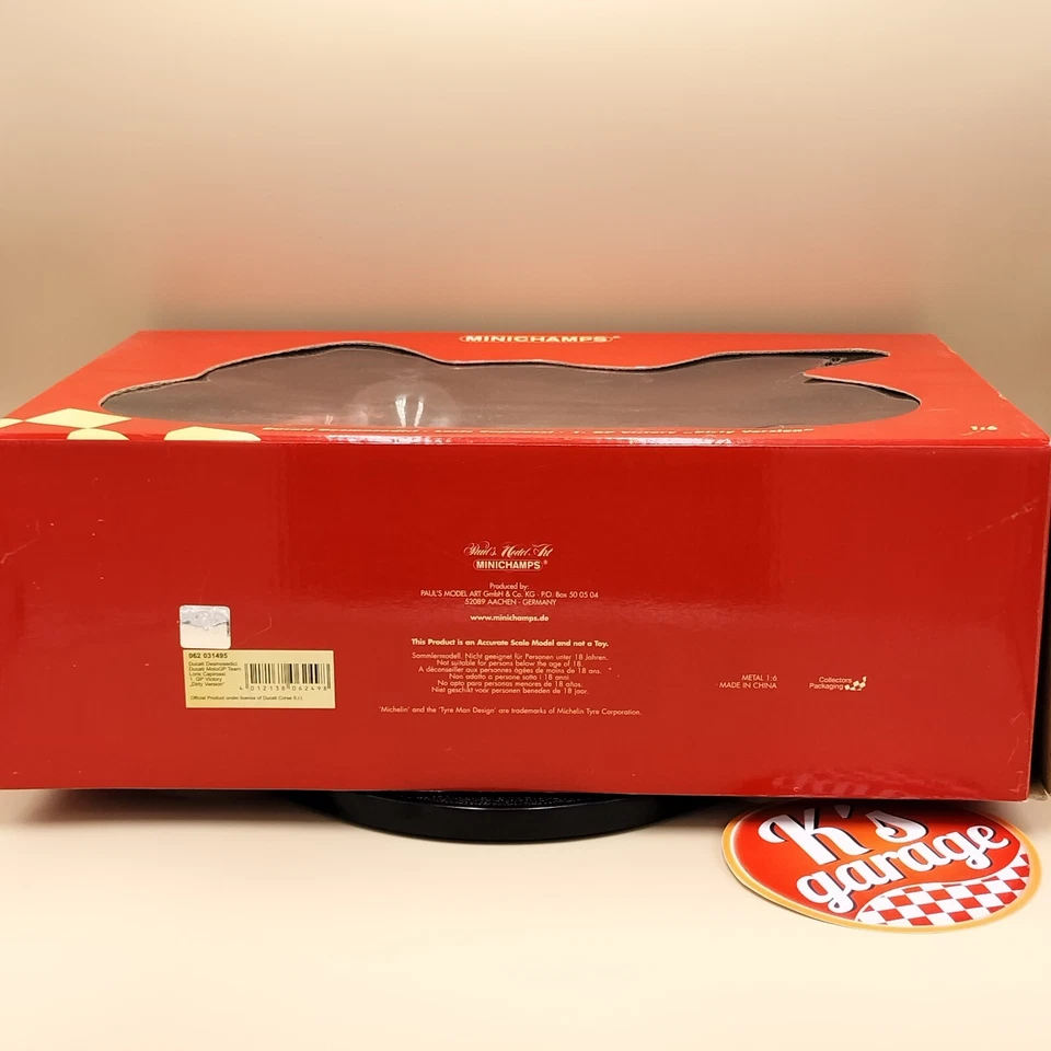 MINICHAMPS 1/6 Ducati Desmosedici Loris Capirossi Dirty Version 062031495 MotoGP - Image 4 of 4