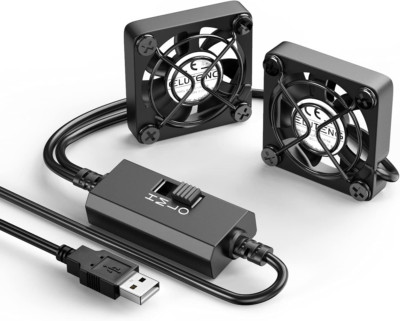 USB-Ventilator   Kompakt, leise, 3 Stufen, ideal für Laptop & Router-Kühlung