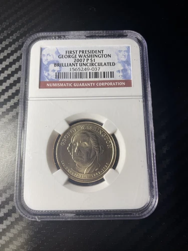 FIRST PRESIDENT GEORGE WASHINGTON 2007 P DOLLAR NGC UNC