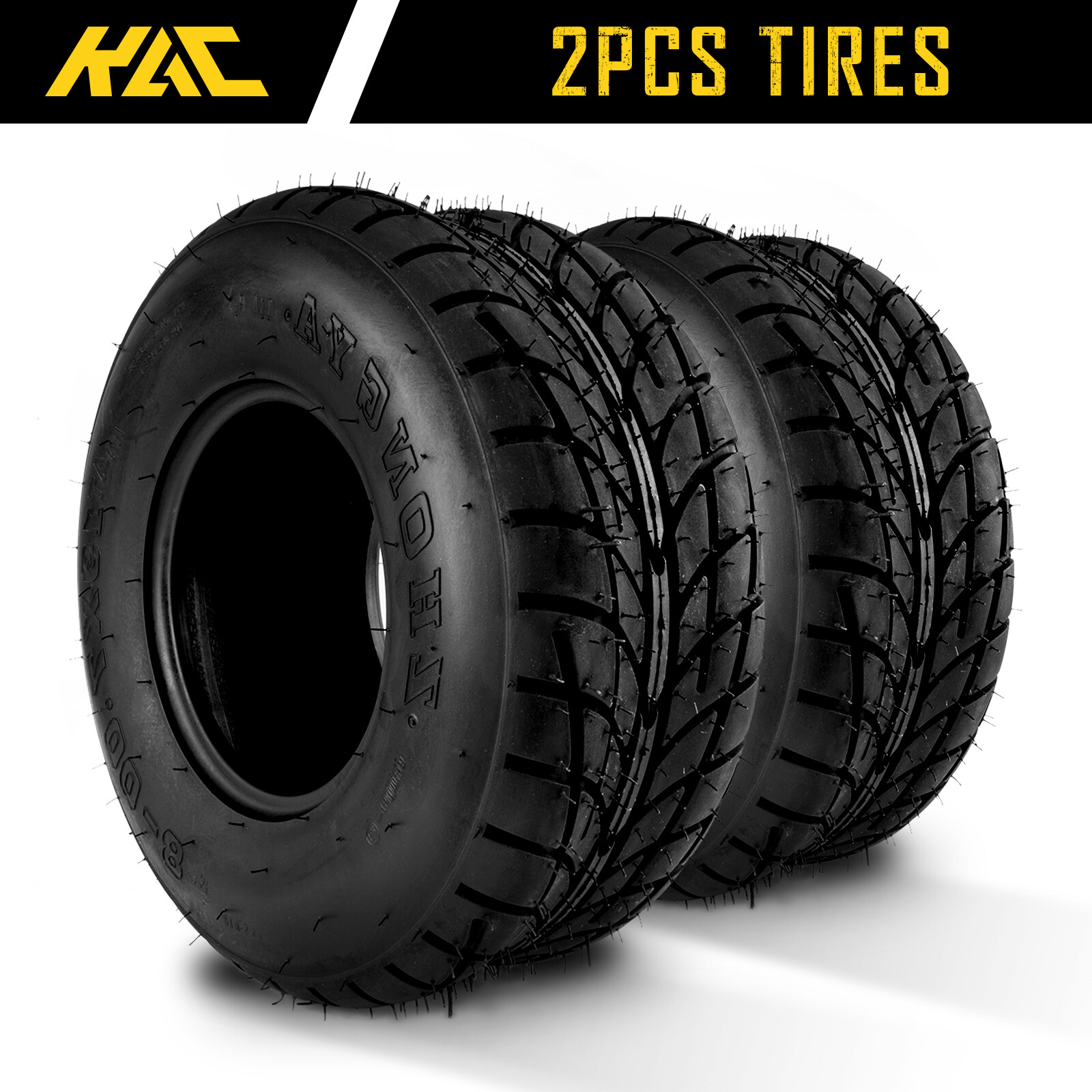 SunF A004 ATV/UTV Tire 19x7-8 - 6 PR Tubeless, Mud & Sand Tread, All-Terrain Performance