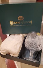 NEW UNUSED Waterford Tyrone Set of 2 Shannon Tulip Brandy Glasses in Box 1970's