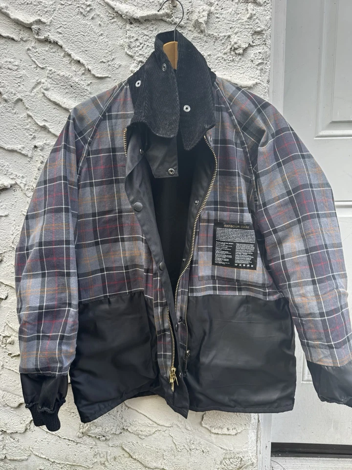 Chaqueta de algodón encerado Barbour Bedale para hombre C40 negra hecha en Inglaterra talla L (2021) Foto 2 de 4