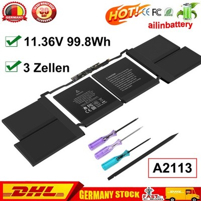 Akku für MacBook Pro 16Zoll A2141(2019 2020) A2113 MVVK2xx/A MVVL2xx/A MVVM2xx/A