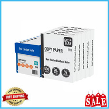 Pen  Gear Copy Paper 8.5x11 20lb 92 Bright White 5 Ream Case 2500 Sheets Total