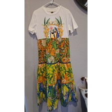 FARM Rio Caipirinha Women's Multicolor Graphic Maxi Dress Size S Summer