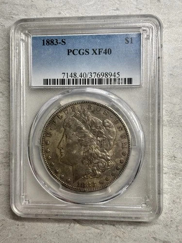 1883 S Morgan Silver Dollar PCGS XF 40