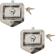 Buyers Products L8815 T-Handle Latch, 2 Pack, 2 Count, Stainless Steel 