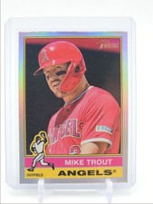 MIKE TROUT 2025 TOPPS HERITAGE CHROME REFRACTOR ANGELS #119 Q3478