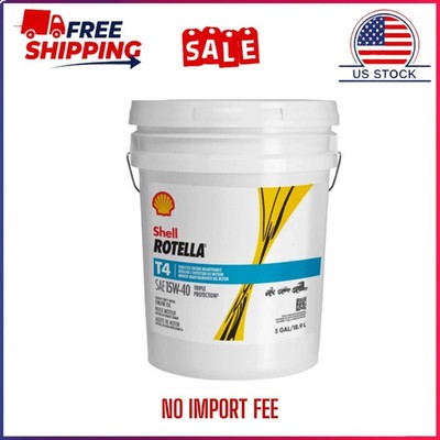 HOT!! Shell ROTELLA T4 Triple Protection Diesel Conventional Engine Oil 15W-40