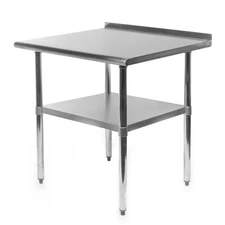 Stainless Steel Kitchen Restaurant Prep Work Table with Backsplash - 24" x 30"