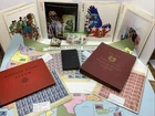 Vintage World Postage Stamp Albums Plus Old US Stamp Sheets Collection