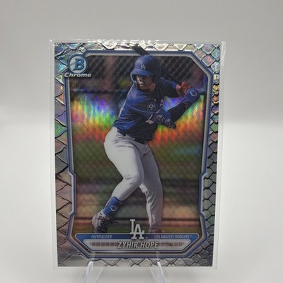 2026 Bowman Chrome Zyhir Hope Reptillian Refractor #BCP-86 Dodgers