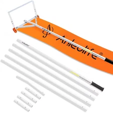 60 In. Aluminum Handle Aluminum Adjustable Snow Shovel 21 Ft. Snow Roof Rake wit