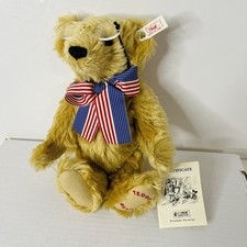 Steiff Teddy Roosevelt Jointed 9" Bear 140th Birthday SIGNED 4036 of 7500 NWT