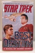 Star Trek: Best Destiny by Diane Carey 1992 Hard Cover w. Dust Jacke 1st Edition