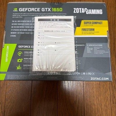ZOTAC GAMING GeForce GTX 1650 OC GDDR6 ZT-T16520F-10L PCIExp 4GB