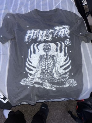 Hellstar Studios T-Shirt Skeleton Tee Inner Peace Faded Large USA Sreetwear
