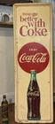 1950s VTG Original Coca-Cola Tin Sign 54” x 18”  Soda General / Country Store