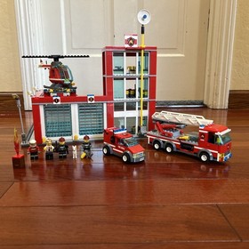 Lego City Fire Station 60004, Complete With Instructions, Used