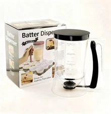 Pancake Batter Dispenser with Squeeze Handle - 4-Cup Measuring 1 Park Black 