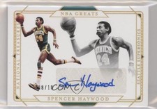 2020 National Treasures NBA Greats Signatures Gold 8/10 Spencer Haywood Auto ib1