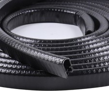 Black Edge Trim U Channel Weather Stripping Edge Protector 20FT  1/2" X 3/8" Fi