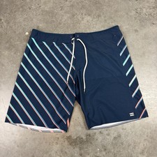 Billabong Boardshorts Mens 38 Blue Stretch Logo Beach Outdoors
